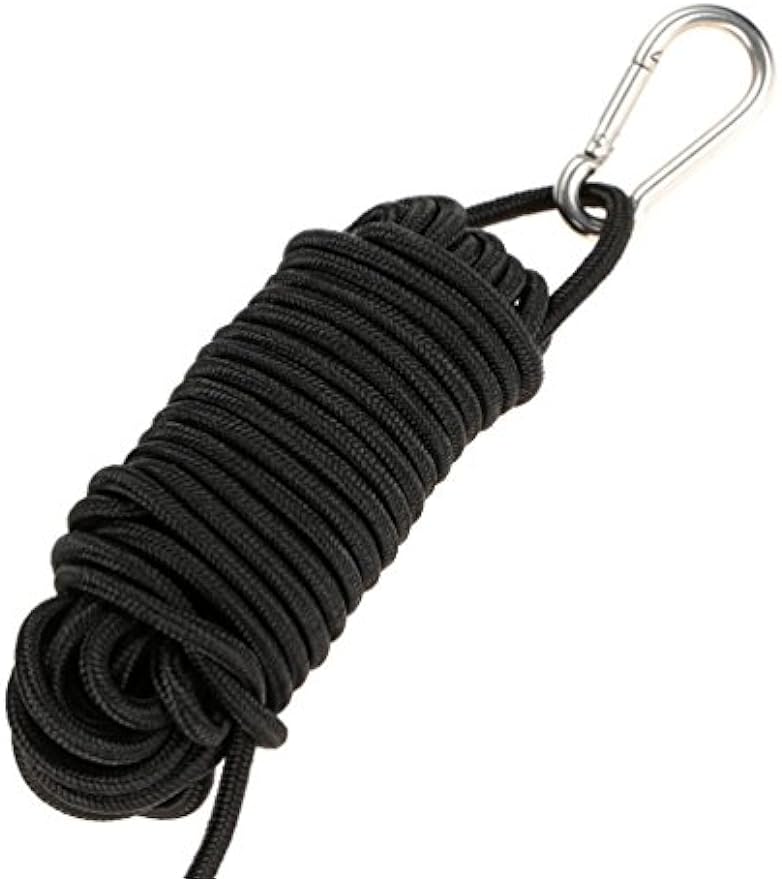 Drift Anchor Tow Throw Leash Line With EVA Buoy Ball & Clip, Kayak Canoe Accessories
