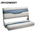 Marine Foldable Bench Boat Seat with Thick Foam Padding, 3 Colors