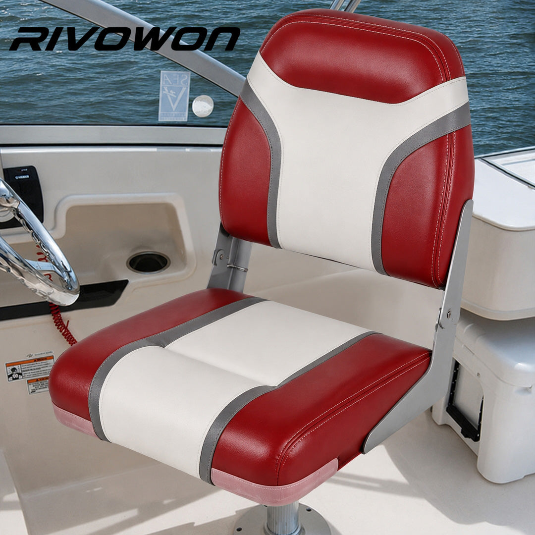 Artificial leather Low Back marine chairs - available in three colors