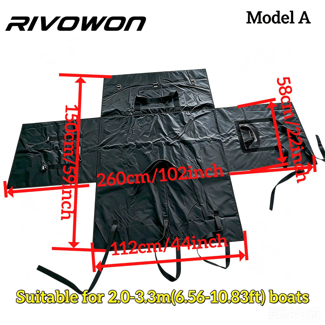 Black Various-sized Inflatable Boat Storage Bag