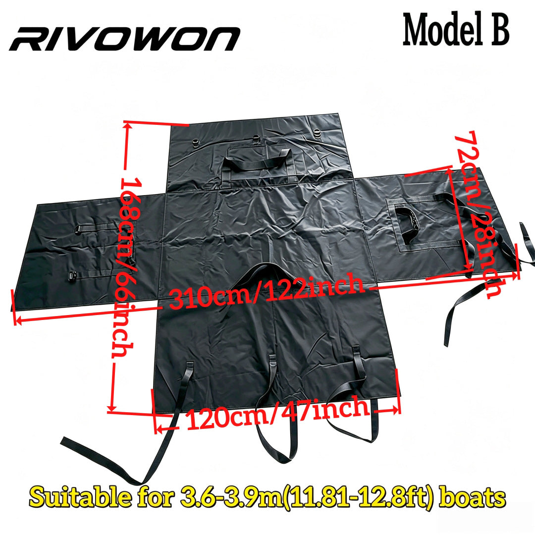 Black Various-sized Inflatable Boat Storage Bag