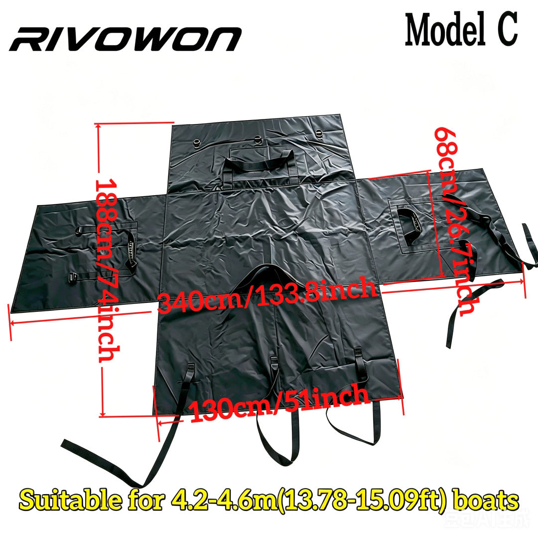 Black Various-sized Inflatable Boat Storage Bag
