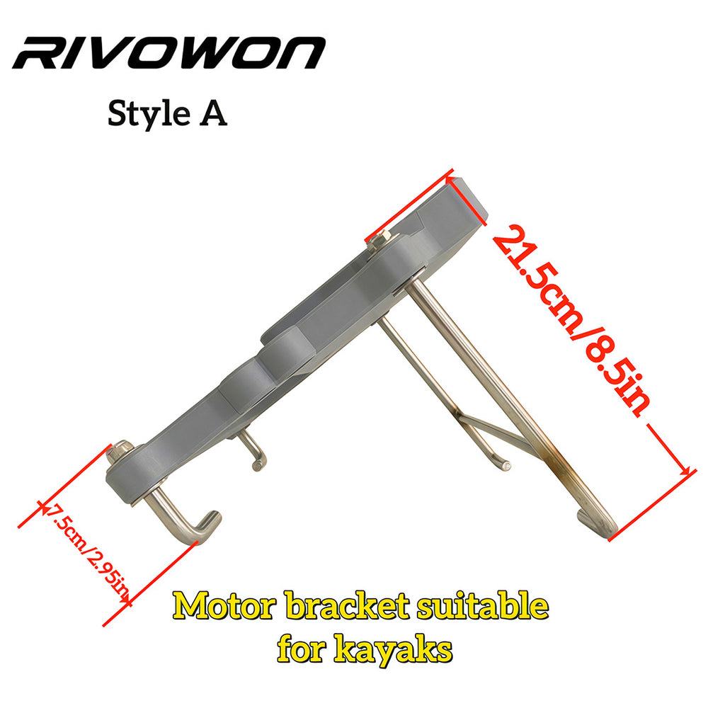2 sets of gray heavy-duty outboard engine brackets