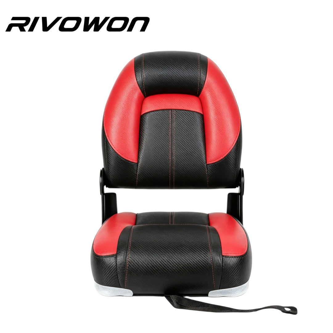 Six Colors High Back Foldable Marine Boat Seat with Thick Foam Padding