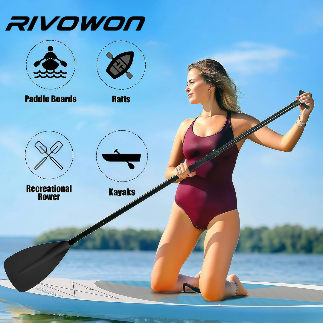 Three-section split paddle