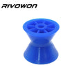 Boat Trailer Bow Roller, Double-Cone PE Keel Roller, 3in