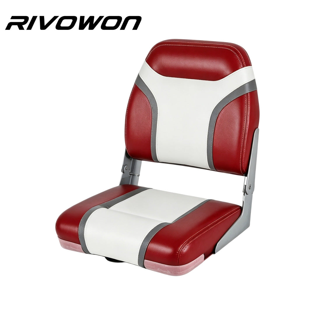 Artificial leather Low Back marine chairs - available in three colors