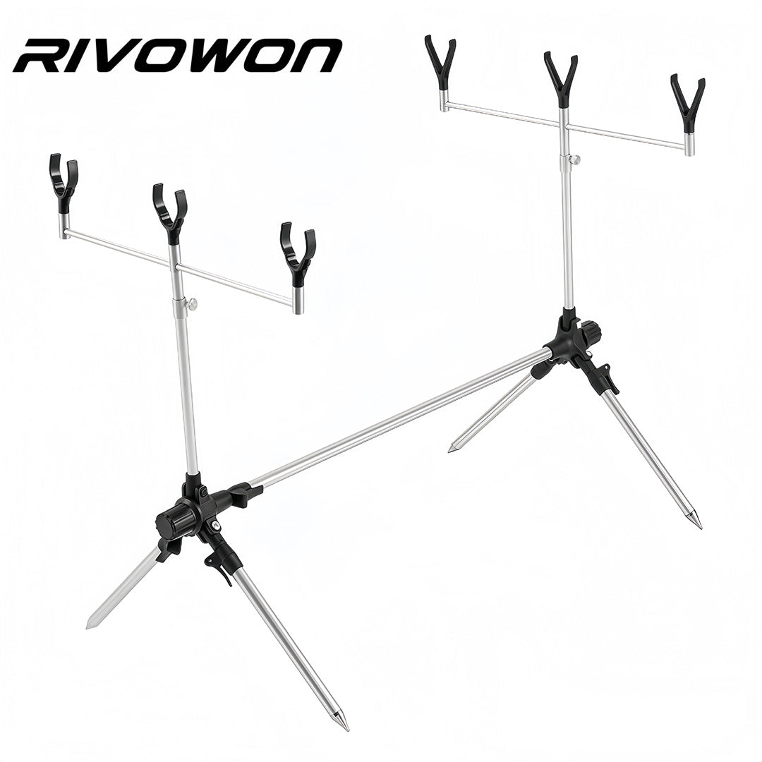 Adjustable Folding Aluminum Fishing Rod Pod