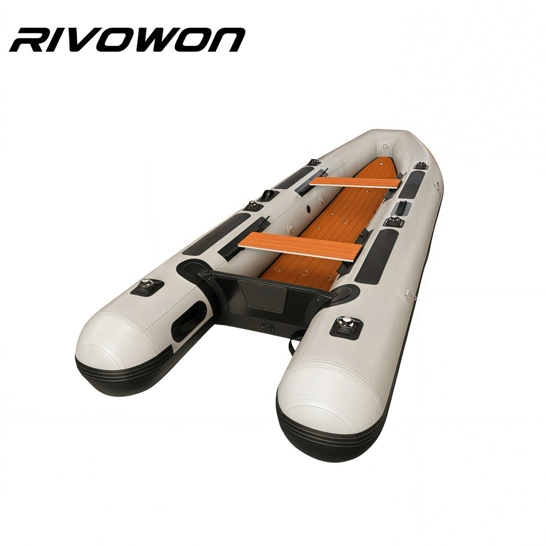 RIVOWON SD400 Inflatable Dinghy  Air Floor with EVA Decking