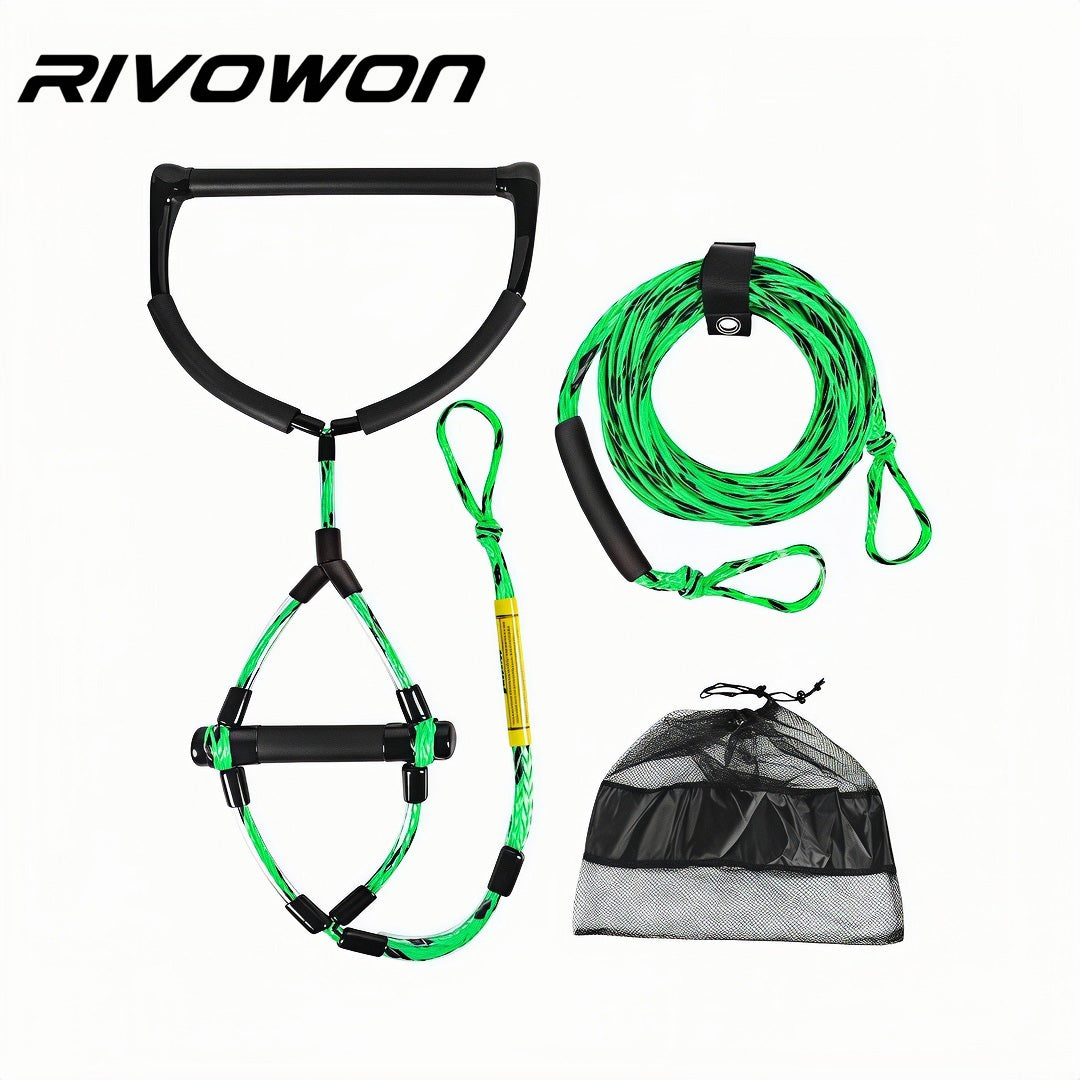 70FT Water Ski Tow Rope with EVA Handle and Mesh Storage Bag