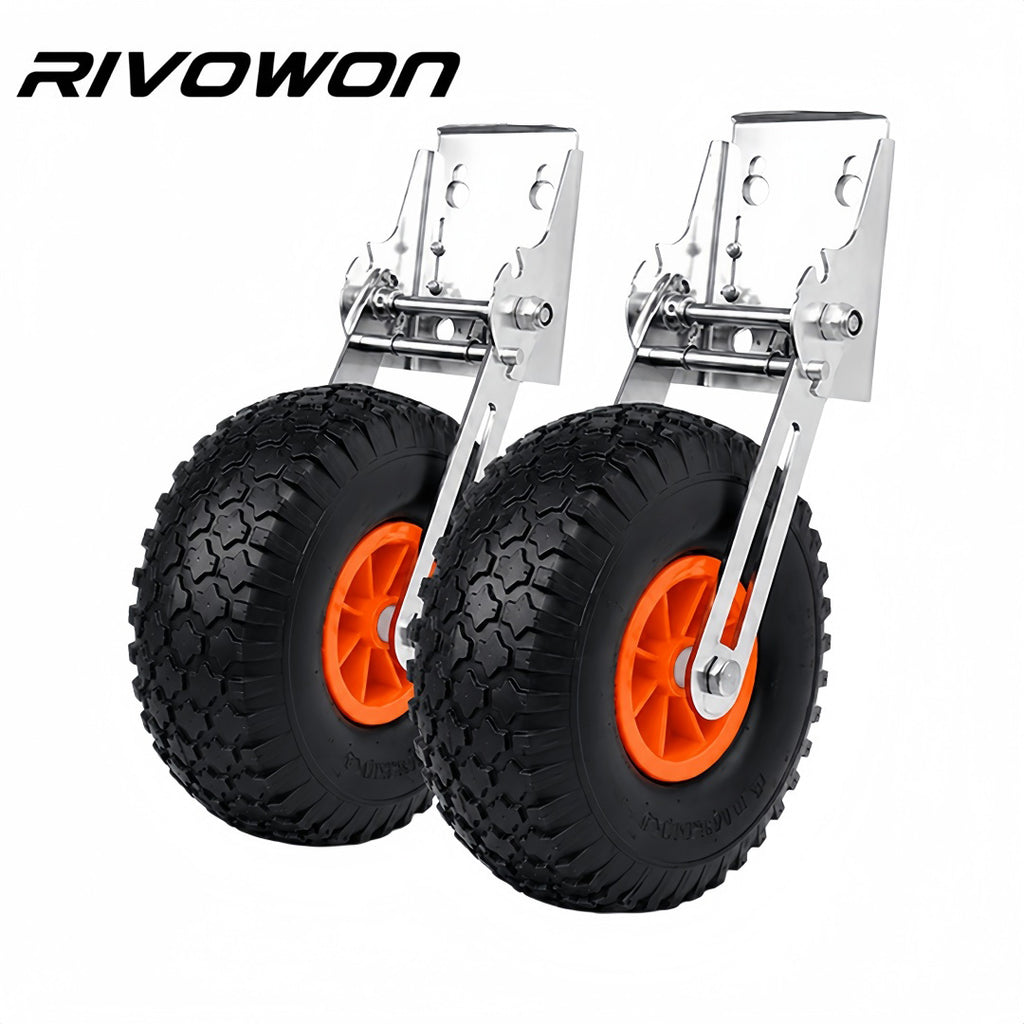 Inflatable Boat Launching Wheels with 10.2in Pneumatic Tires