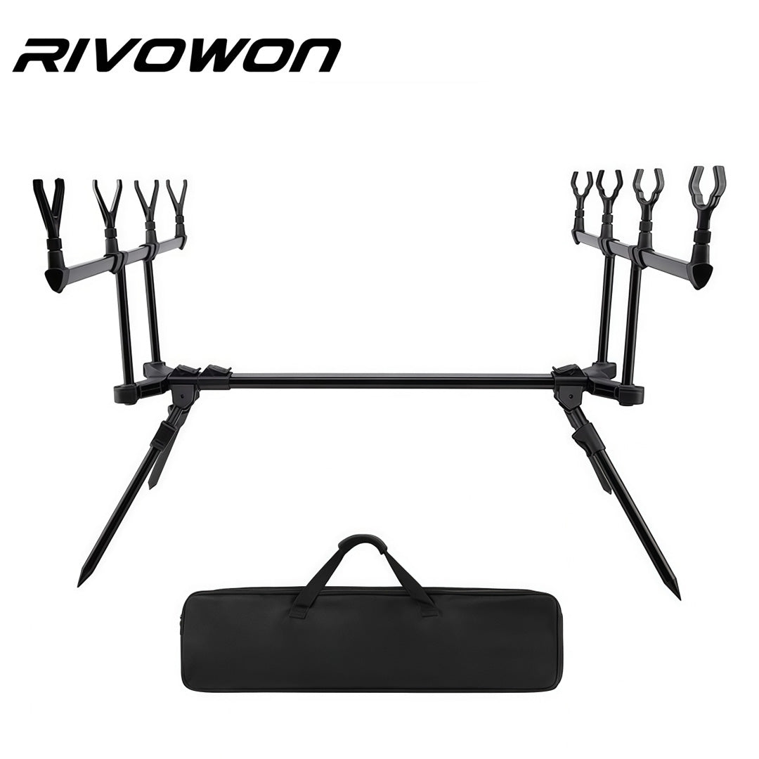 Adjustable Folding 4-Rod Carp Fishing Rod Pod