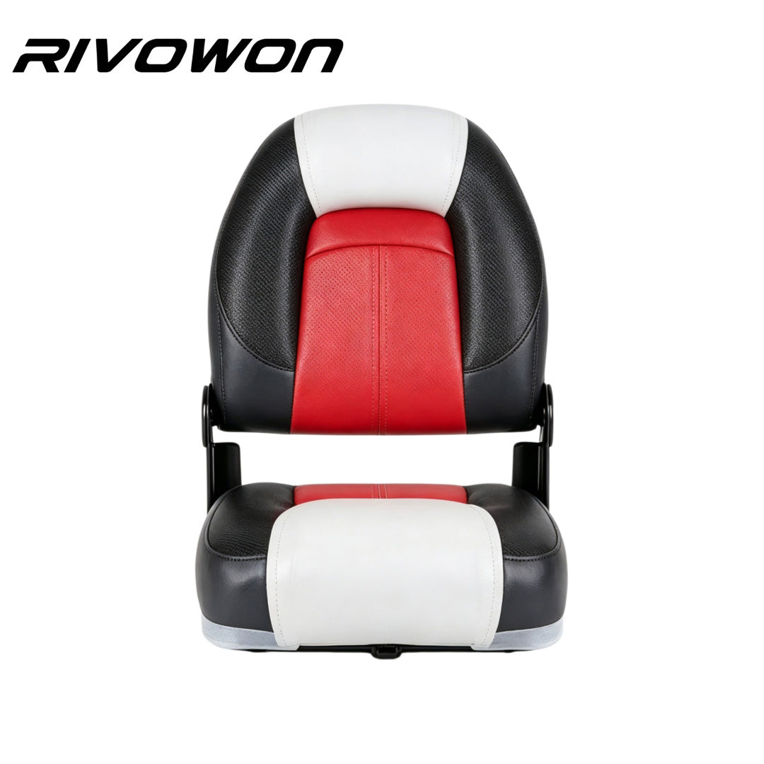 Six Colors High Back Foldable Marine Boat Seat with Thick Foam Padding