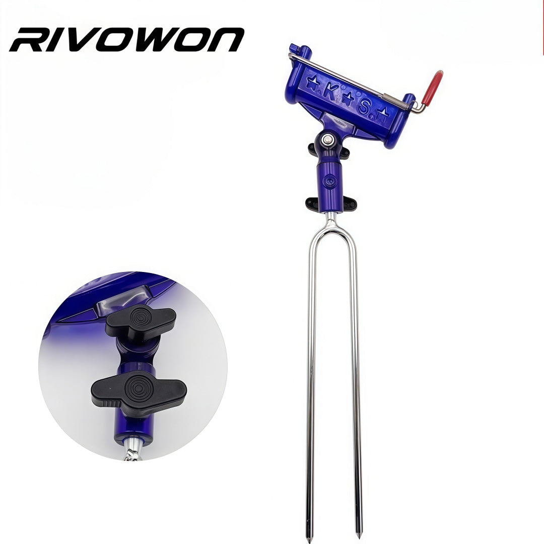 Adjustable Fishing Rod Ground Holder Automatic Fishing Pole Support