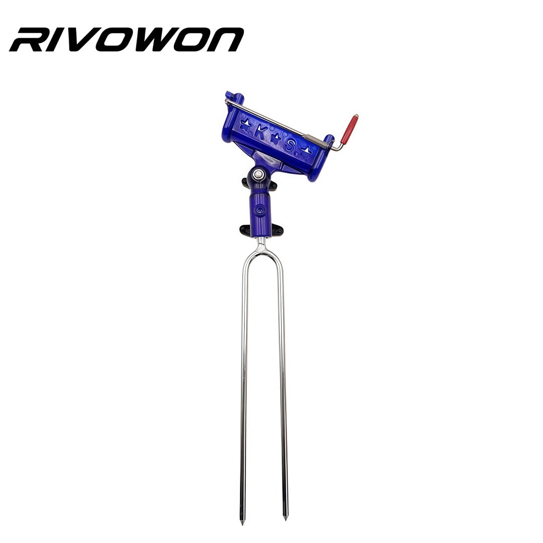 Adjustable Fishing Rod Ground Holder Automatic Fishing Pole Support