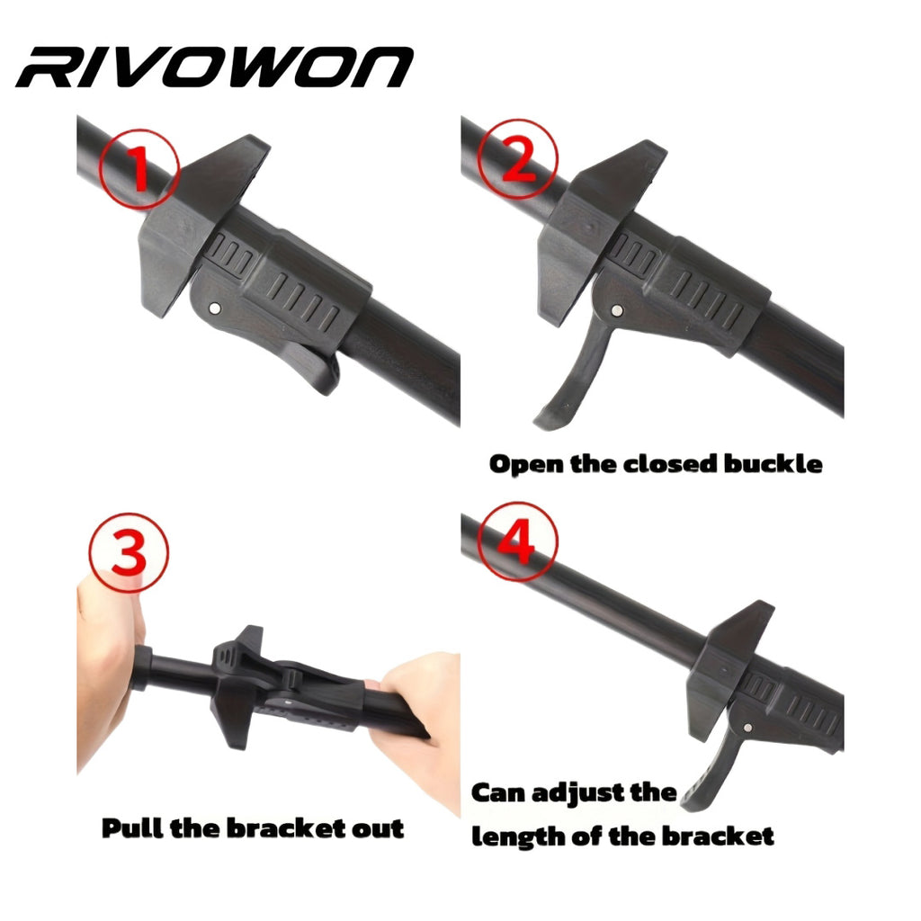4.92ft Adjustable Telescopic Fishing Rod Rest Holder
