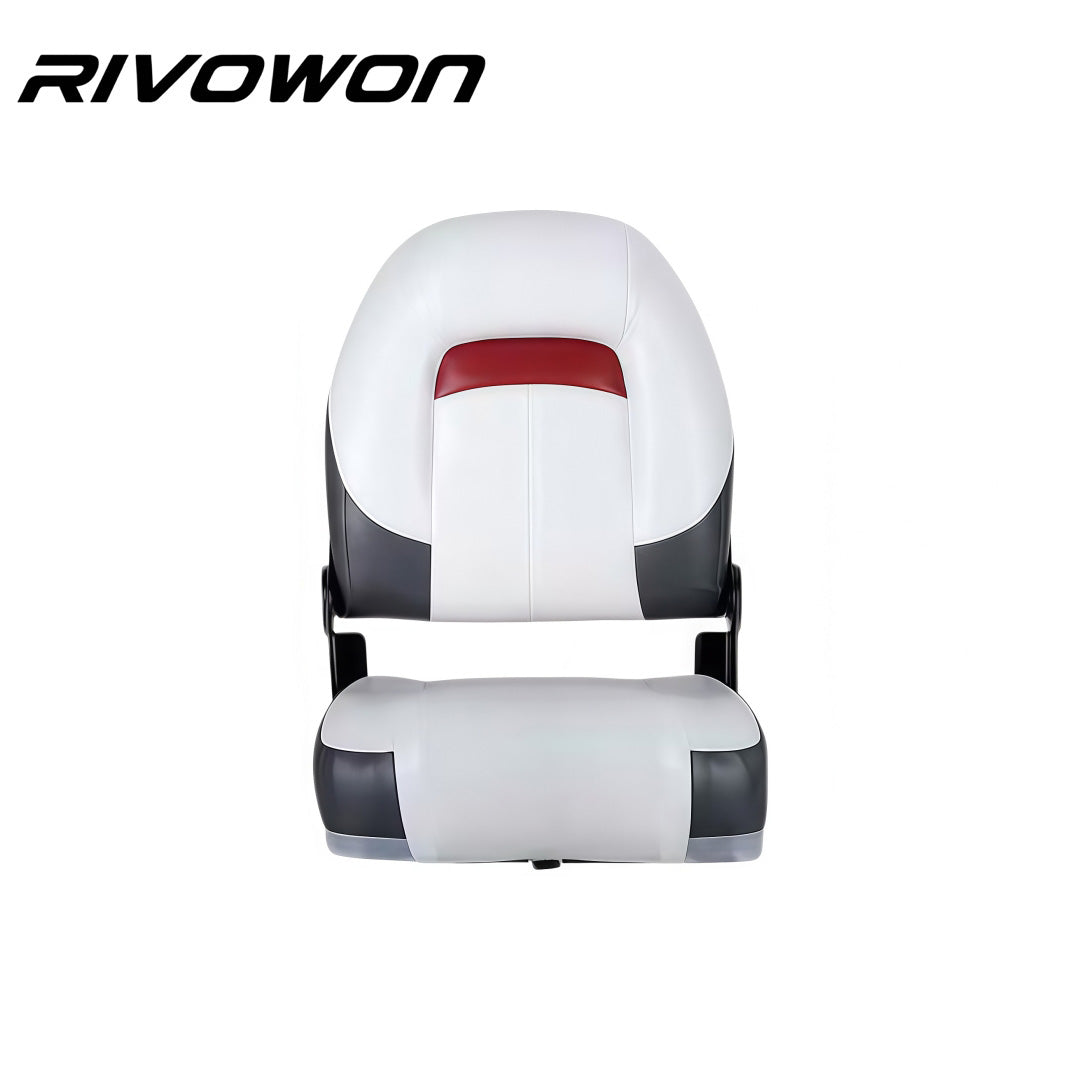 Six Colors High Back Foldable Marine Boat Seat with Thick Foam Padding