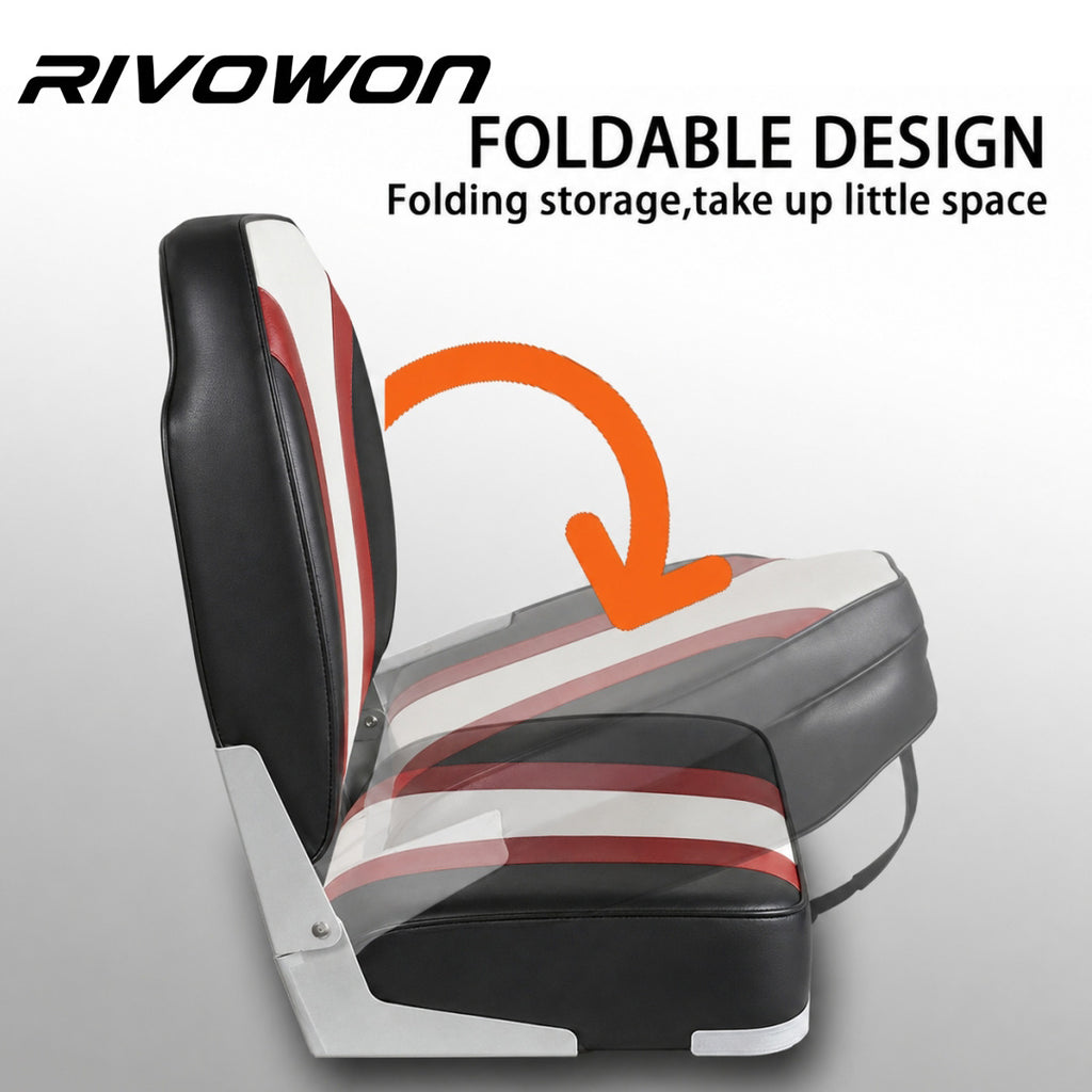 Thick Foam Cushioned Marine Chair, 3 Colors for Watersports