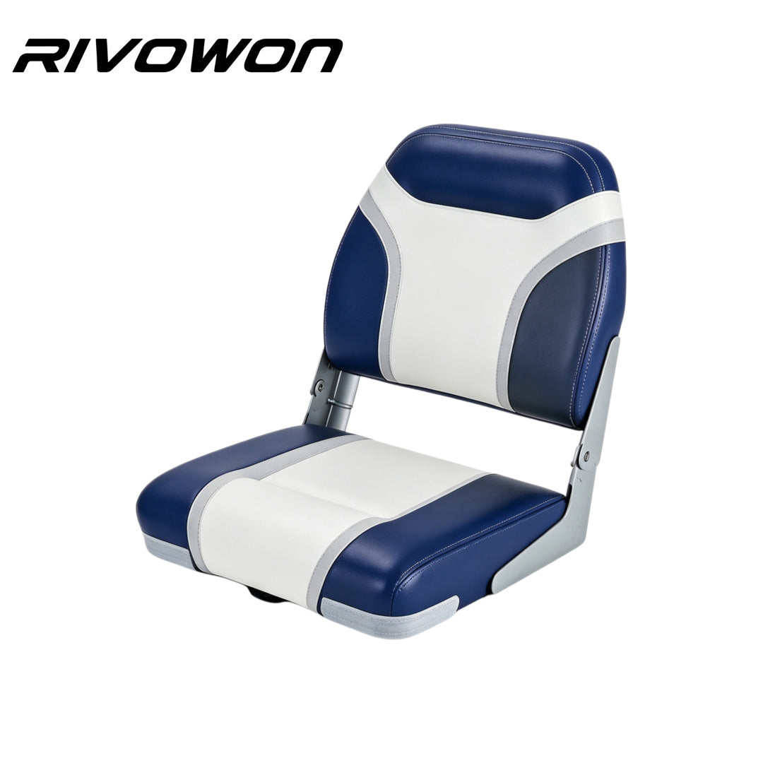 Artificial leather Low Back marine chairs - available in three colors