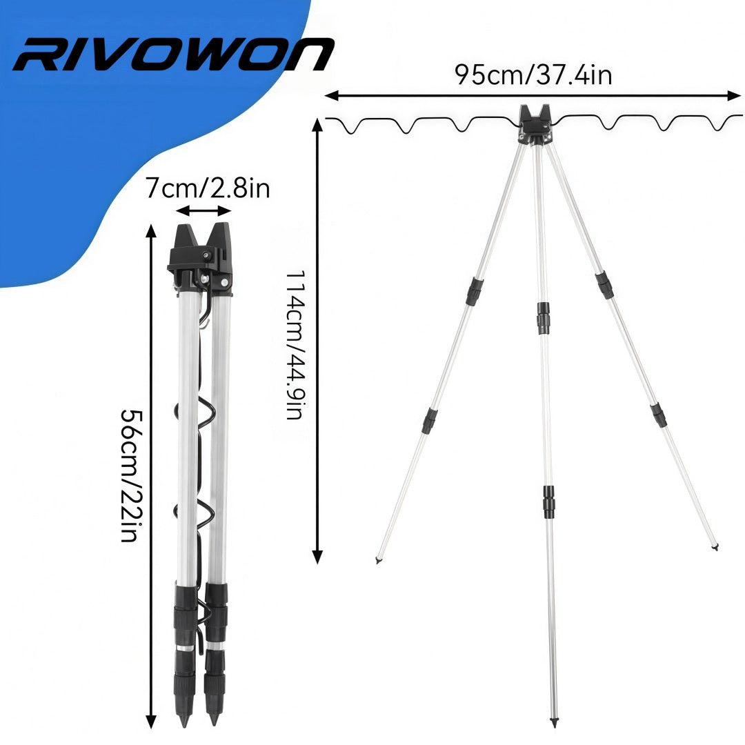 elescopic Aluminum Fishing Tripod Stand