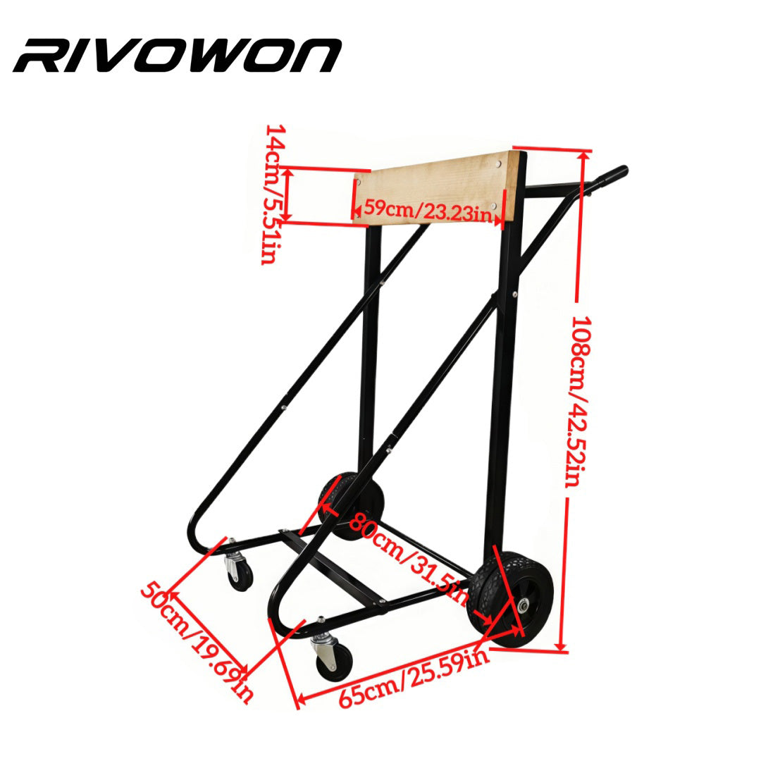 Maximum compatibility 30HP Outboard Motor Trolley Cart for Dock Transportation