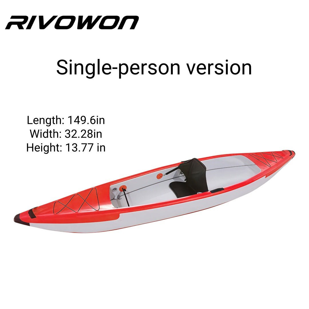 Drop-Stitch Inflatable Kayak for 1-2 Adults