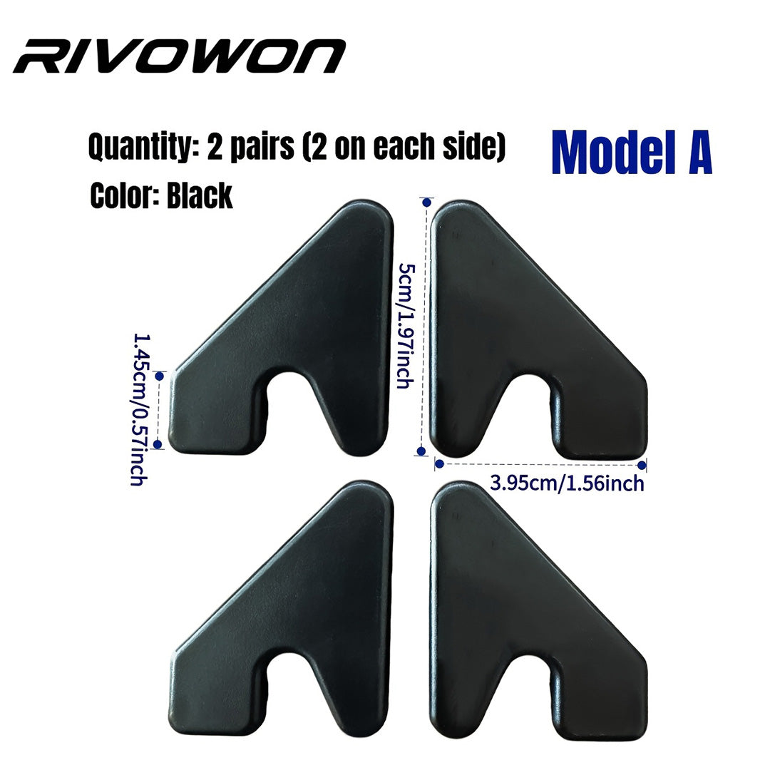 Two pairs of aluminum alloy base plates and cover plates