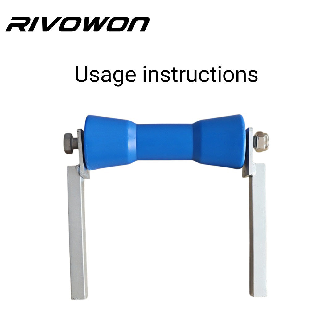 Heavy-Duty PU Boat Trailer Keel Roller for Hull Support