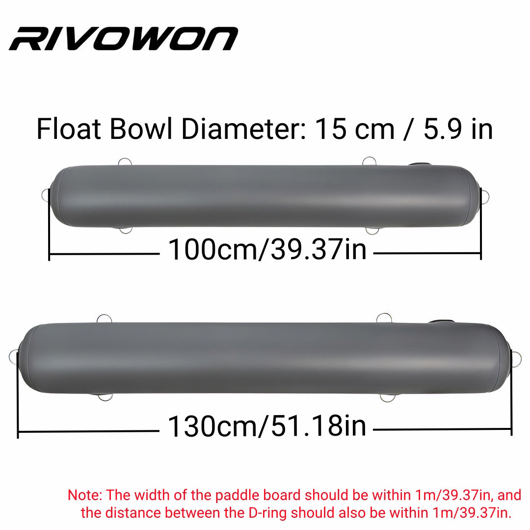 Inflatable SUP Outrigger Stabilizer Float Bar, 100/130cm