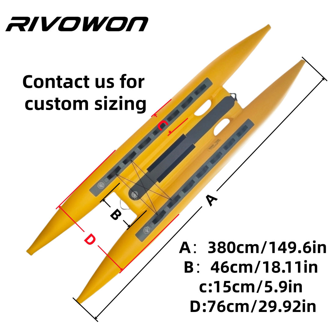 Inflatable Catamaran Kayak with Stable Dual-Hull Design