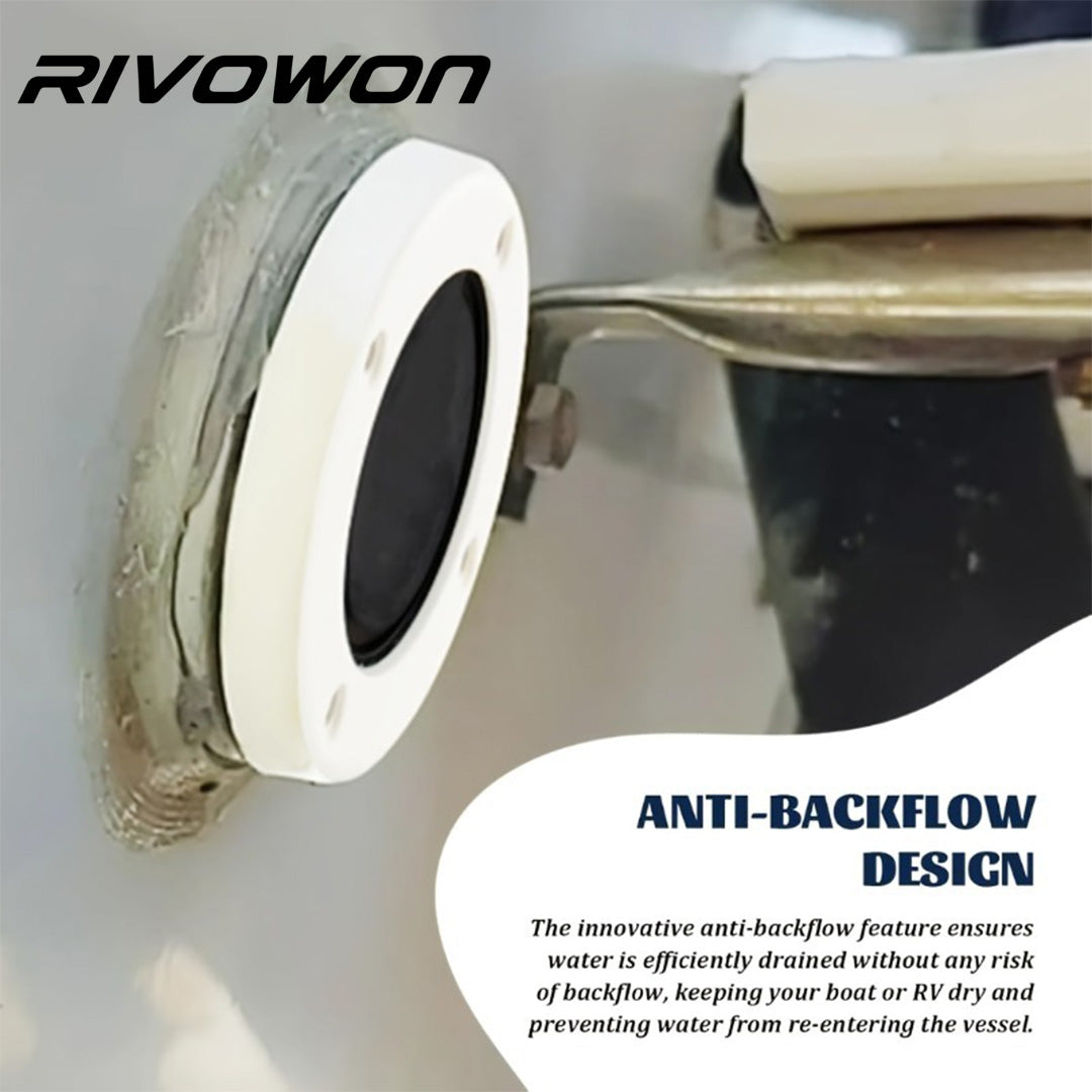 Two pieces boat One Way Drain Valve