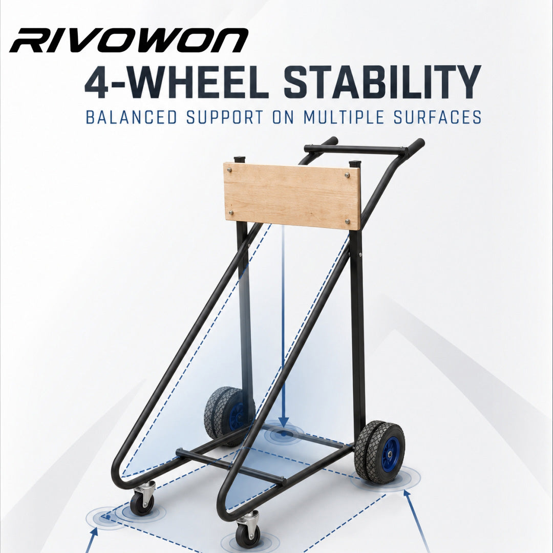 Maximum compatibility 30HP Outboard Motor Trolley Cart for Dock Transportation