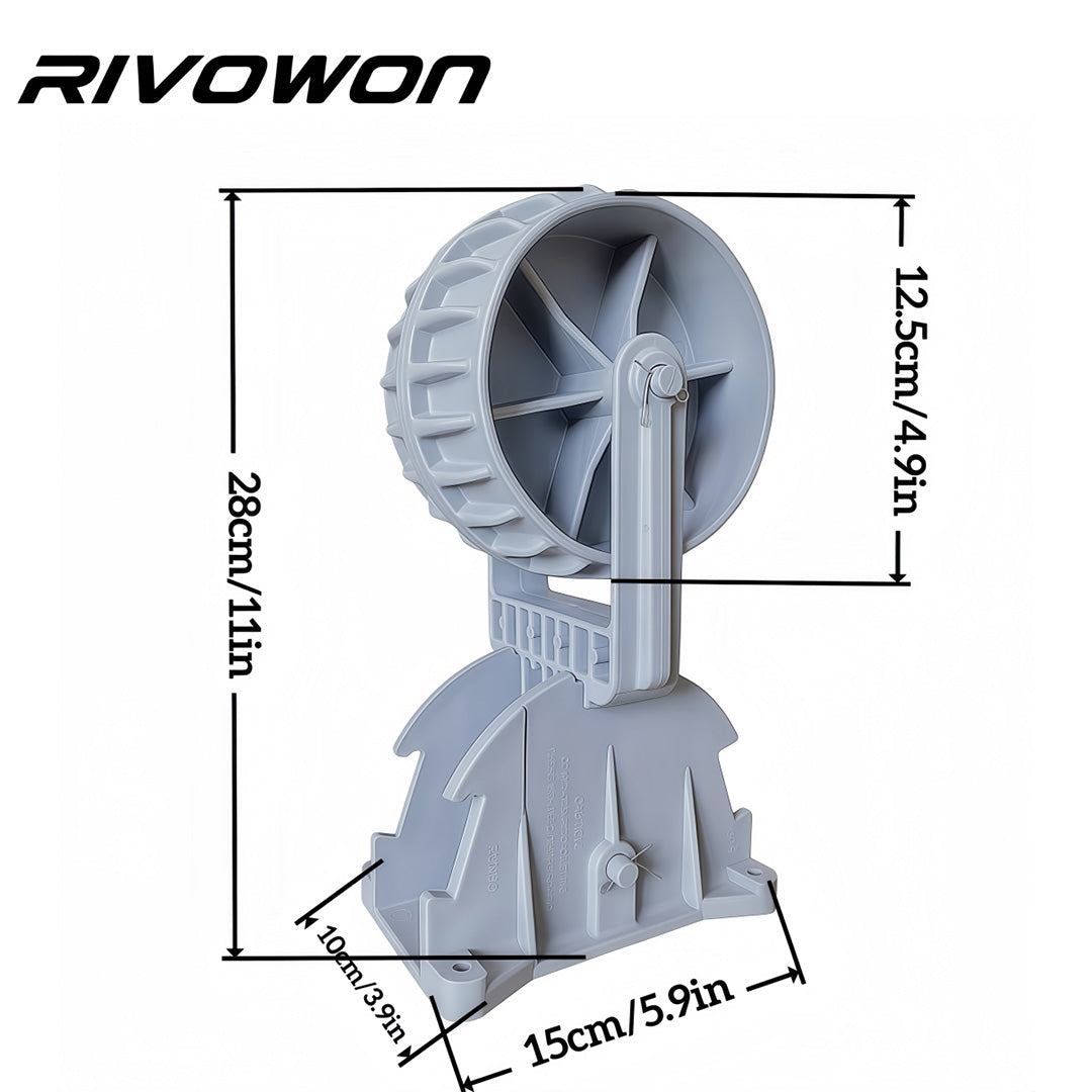 A pair of graw heavy-duty fixed stern pulleys
