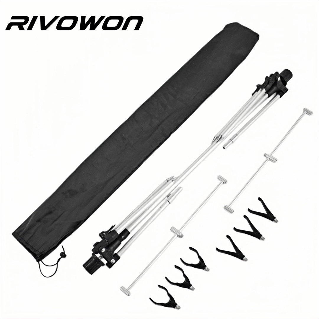 Adjustable Folding Aluminum Fishing Rod Pod