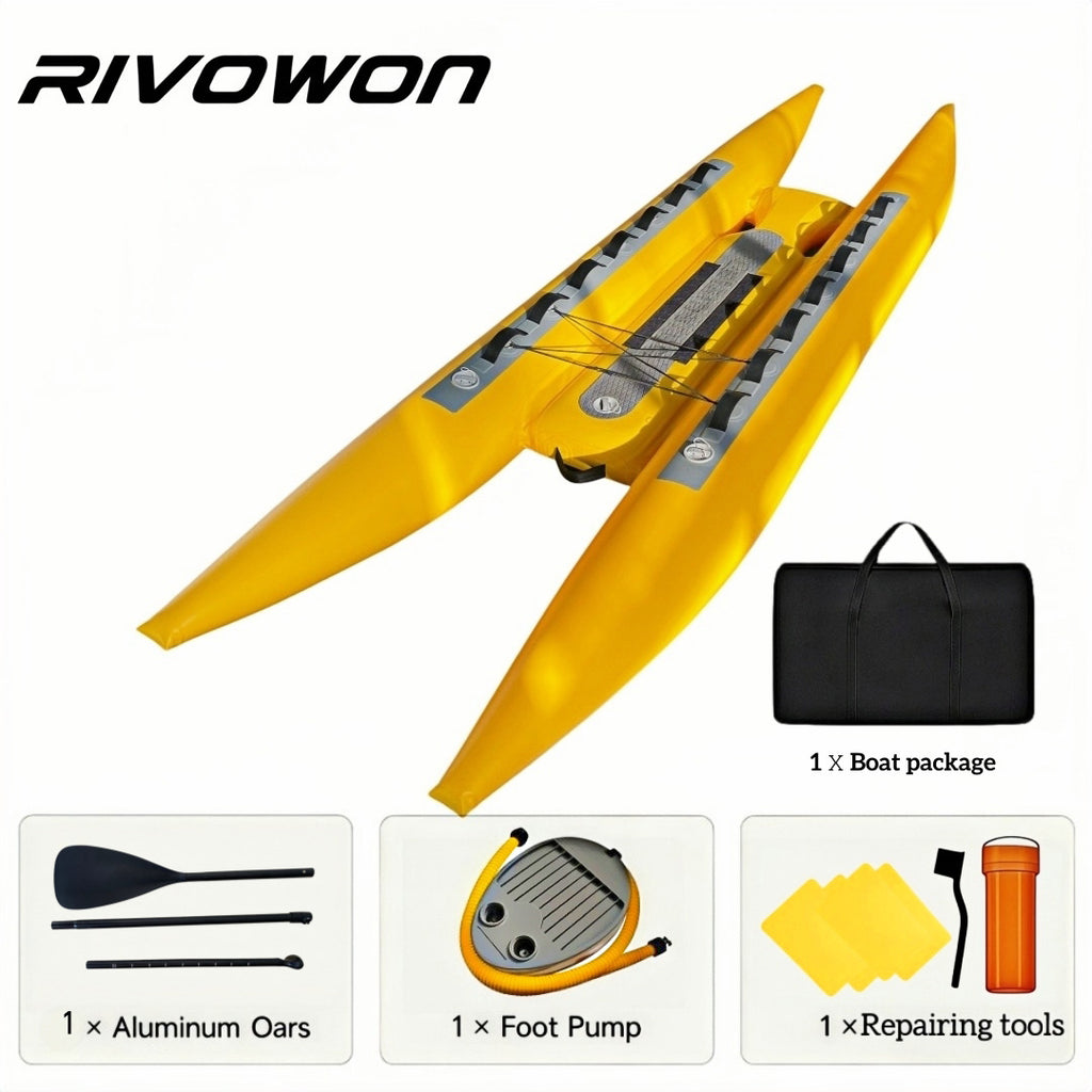 Inflatable Catamaran Kayak with Stable Dual-Hull Design