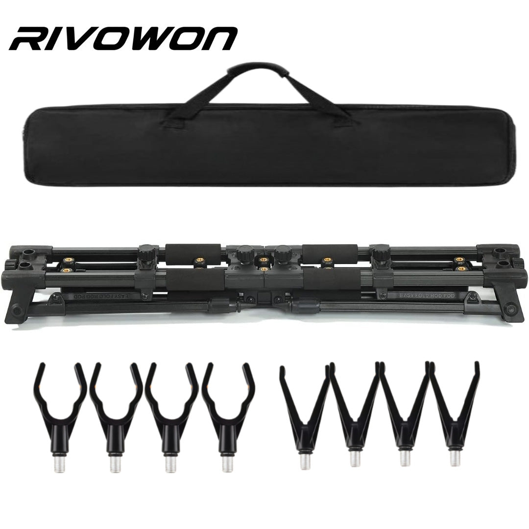 Adjustable Folding 4-Rod Carp Fishing Rod Pod