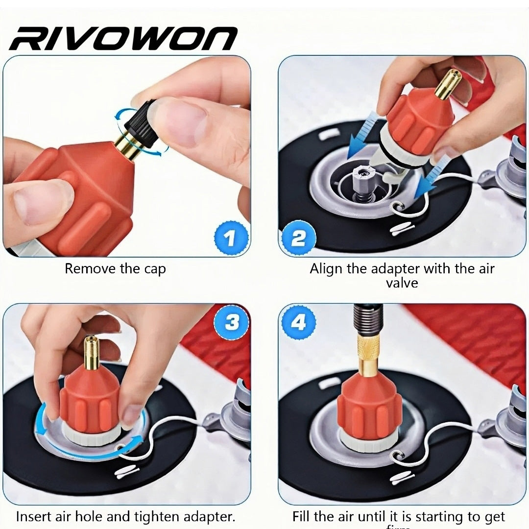 Inflatable Boat Quick Air Valve Adaptor Inflation Connector