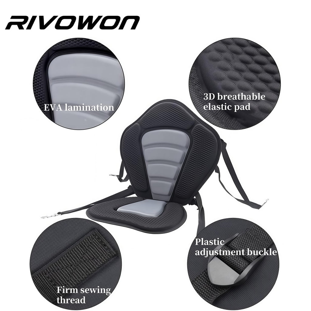 Comfort High Back SUP Kayak Seat with Metal Hooks