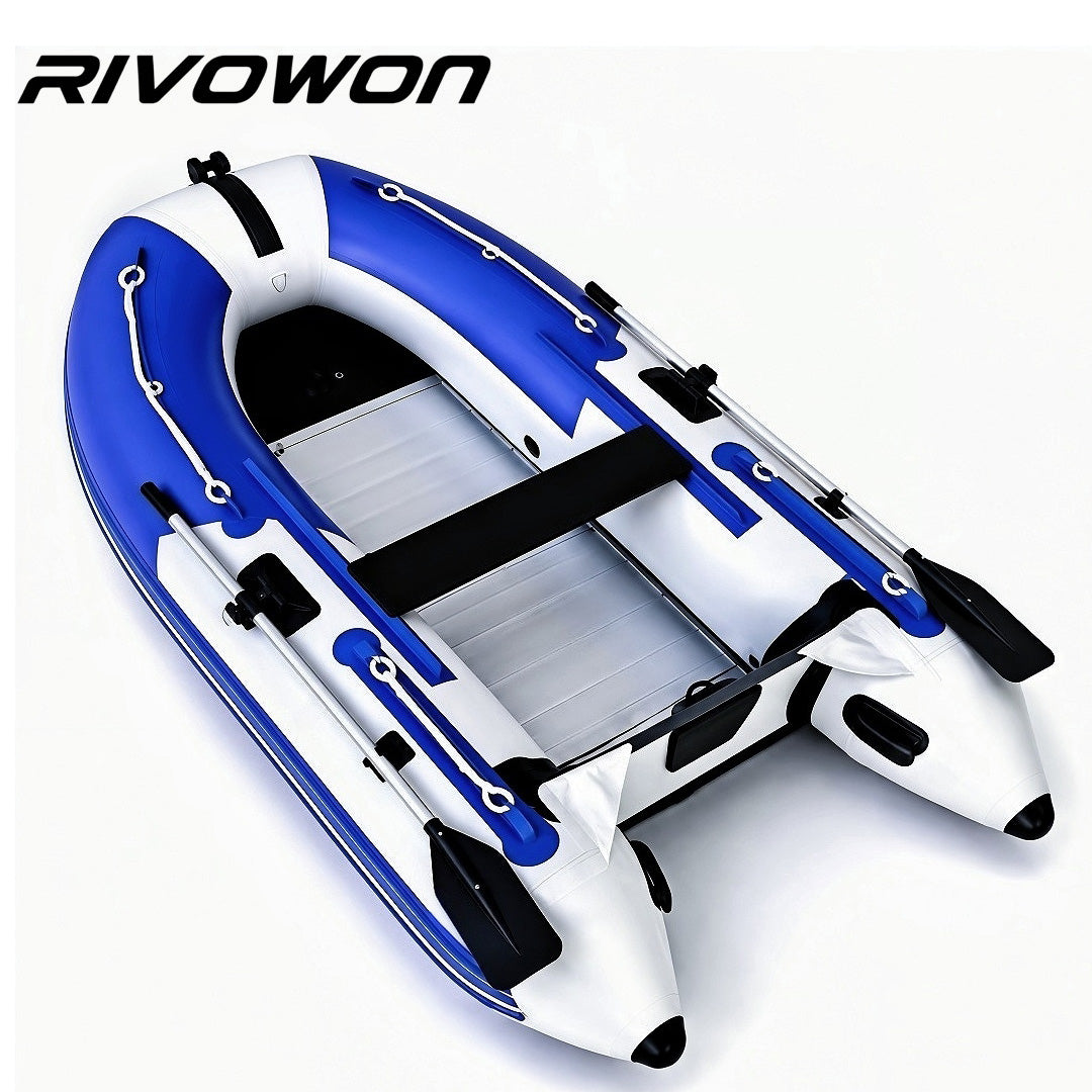 Blue  white Inflatable Dinghy Boat