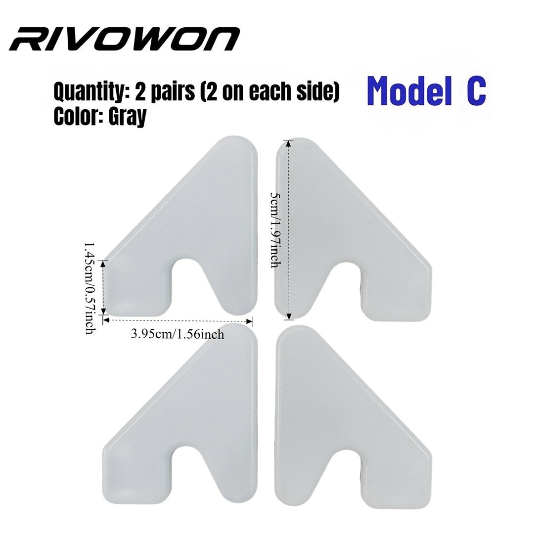 Two pairs of aluminum alloy base plates and cover plates