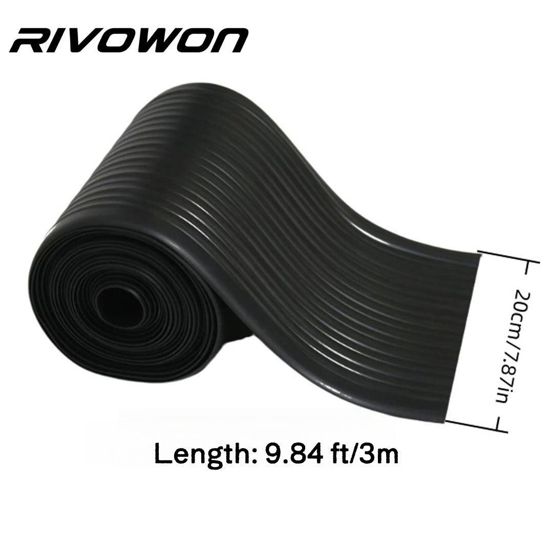Striped inflatable hull protection cover