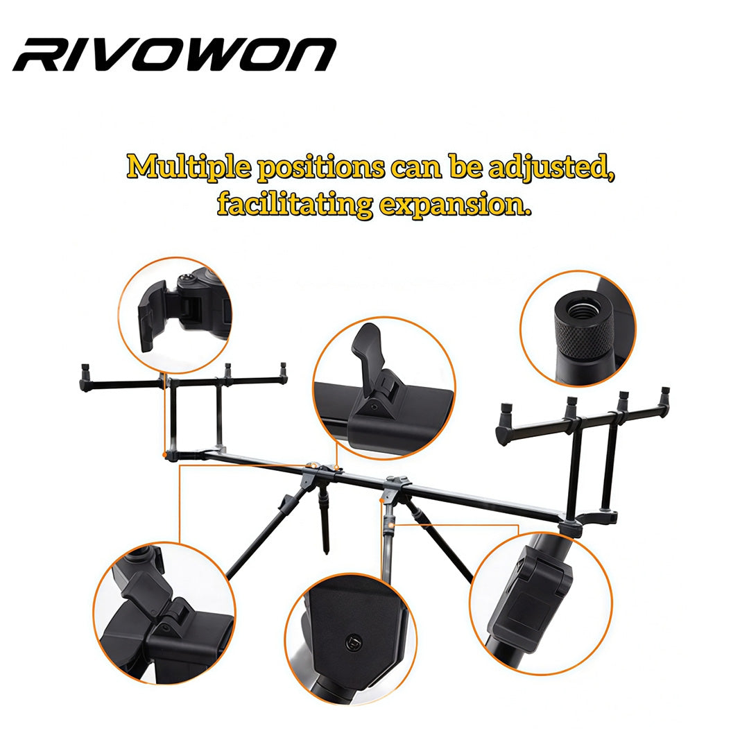 Adjustable Folding 4-Rod Carp Fishing Rod Pod