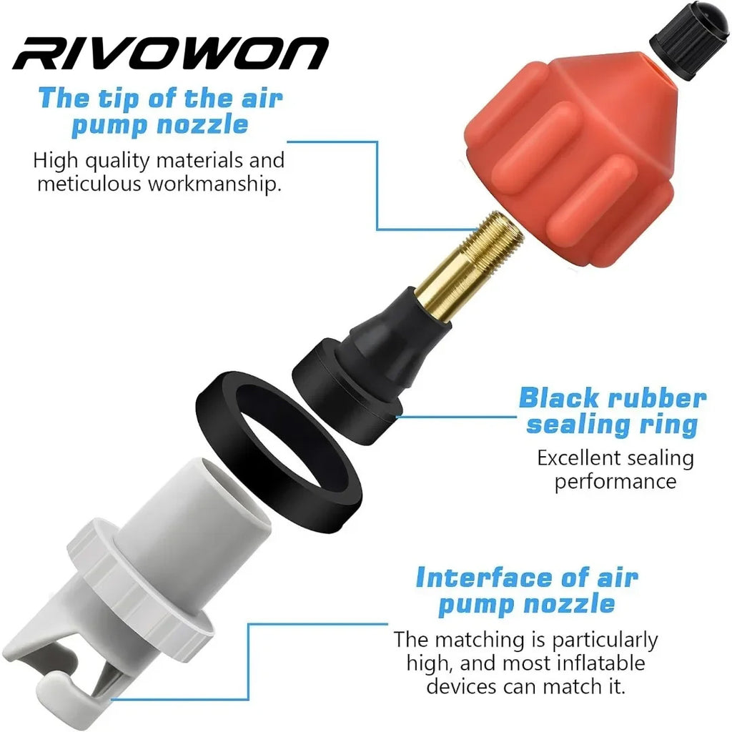 Inflatable Boat Quick Air Valve Adaptor Inflation Connector