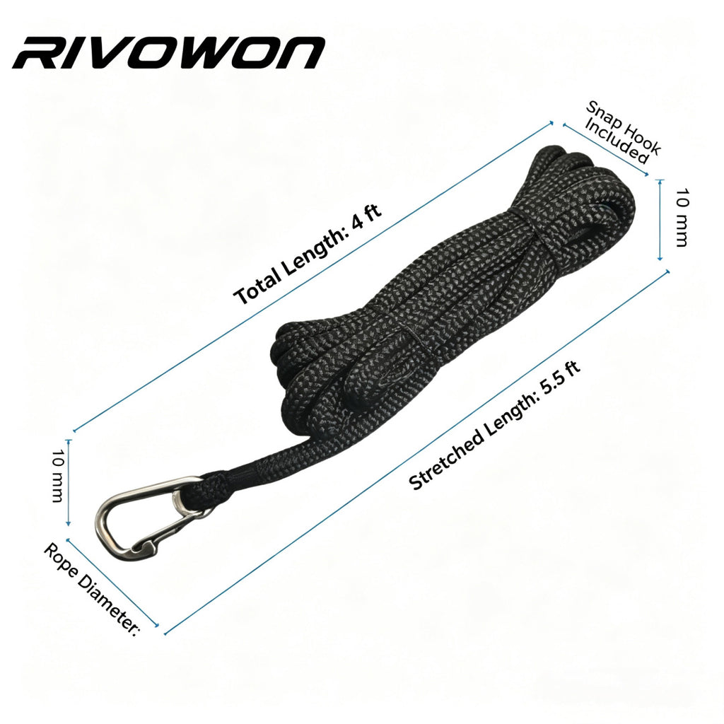 2 Colors Boat Dock Line with Stainless Steel Snap Hook