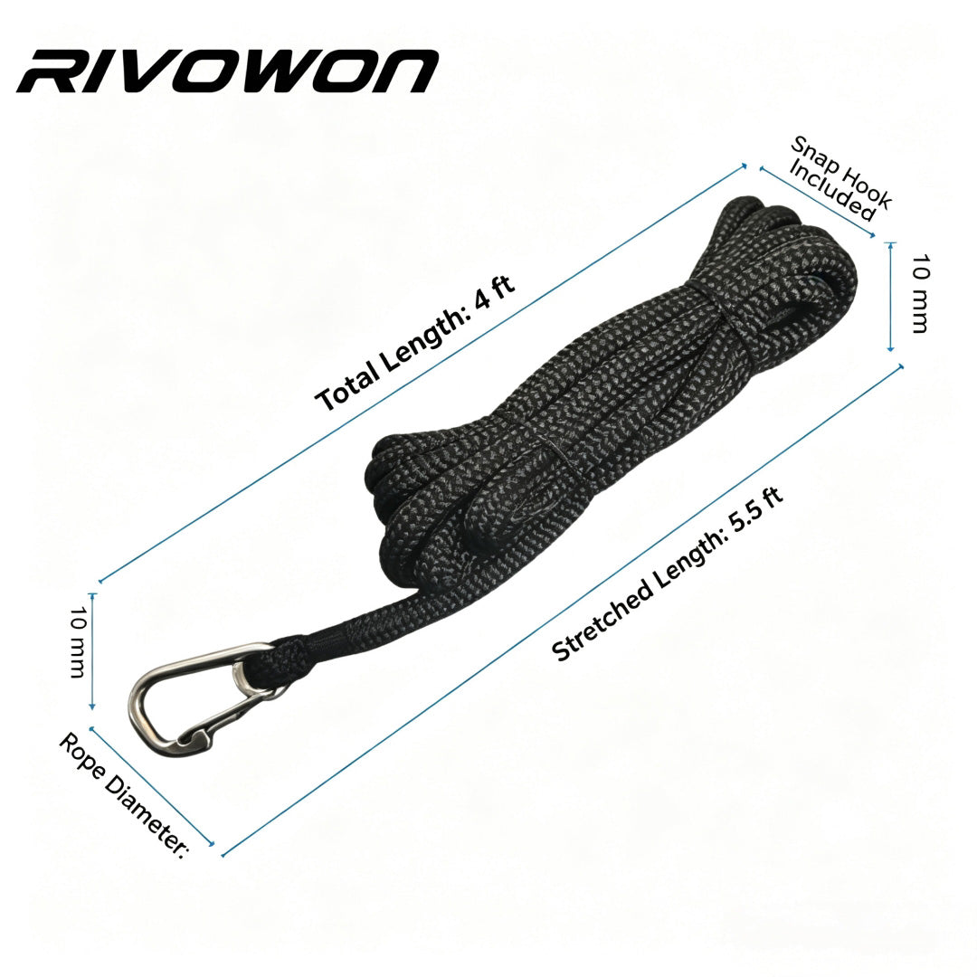 2 Colors Boat Dock Line with Stainless Steel Snap Hook