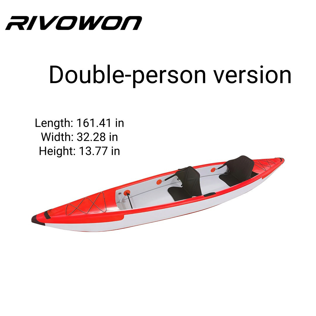 Drop-Stitch Inflatable Kayak for 1-2 Adults