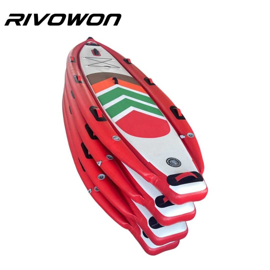 Inflatable Stand Up Paddle Board with Dual Air Chambers and Non-Slip Deck