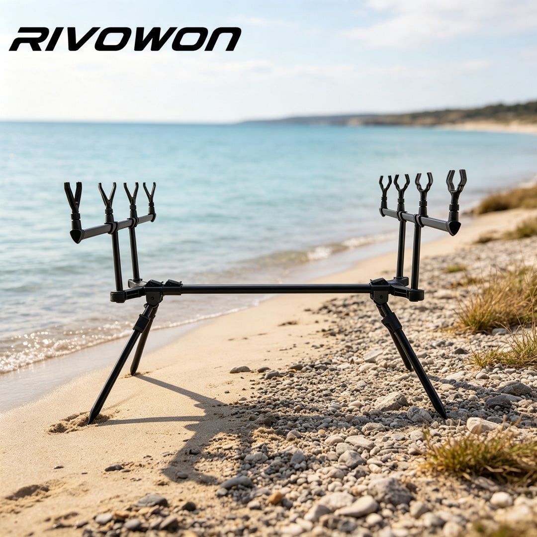 Adjustable Folding 4-Rod Carp Fishing Rod Pod