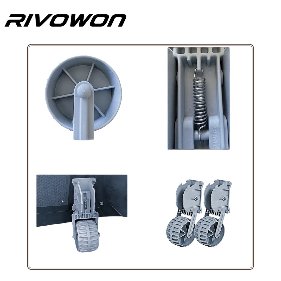 A pair of graw heavy-duty fixed stern pulleys