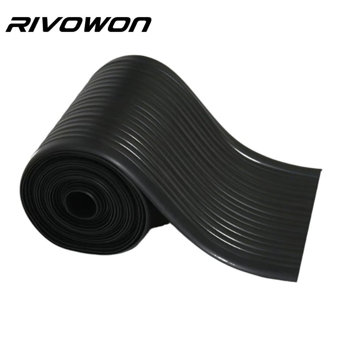 Striped inflatable hull protection cover